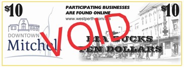 $10 BIA Bucks Sample